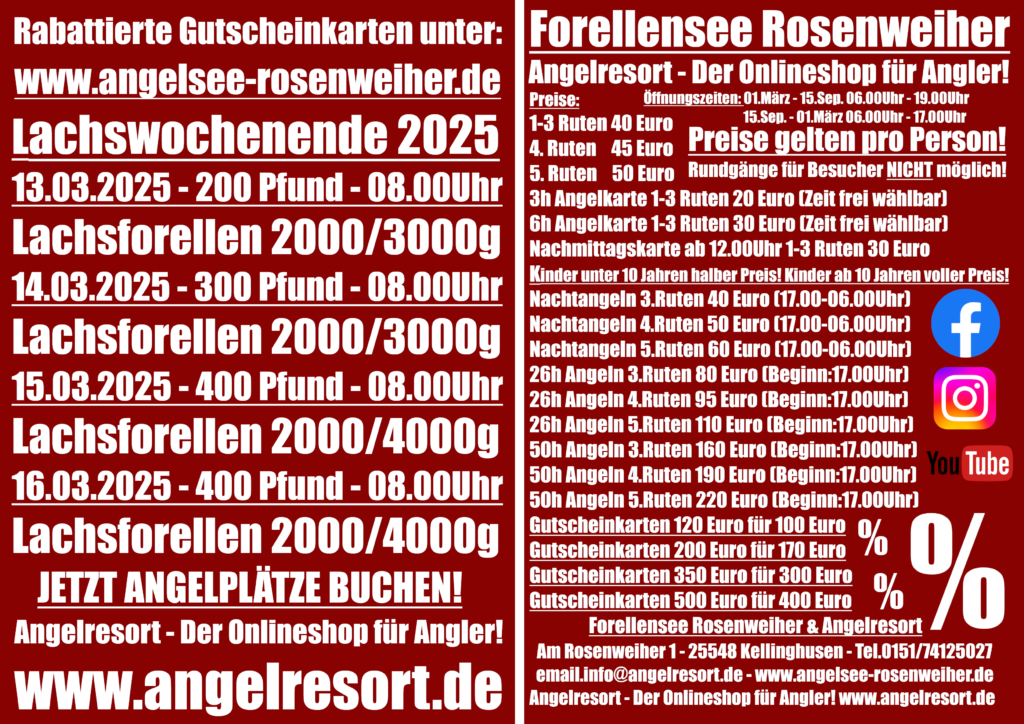 Lachsforellenwochenende 2025